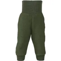 Engel - Baby Hose mit Nabelbund - Fleecebroek 50/56, olijfgroen