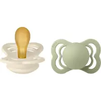 BIBS Supreme+ Fopspenen - Maat 1 - 2-pack - Symmetrisch - Ivory/ - - OneSize - Fopspenen