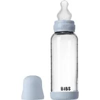 BIBS Glass Baby Bottle Round Siliconen Medium Flow - 240ml