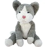Senger Knuffel - Klein - Kat - 30 cm - Grijs - - OneSize - Knuffels