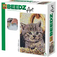 Ses BEEDZ ART: Strijkkralen Poes