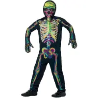 Smiffys Kostüm - Glow In The Dark Skeleton - Multi - - 4-6 Jahre (104-116) - Kostüme
