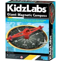 4M Kidzlabs: GIGANT MAGNETISCH KOMPAS 30cm, met gedetailleerde instructies, in doos 17x22x6cm, 5+