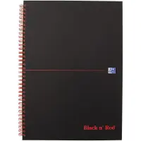 Oxford Black n' Red spiraalschrift A5 gelijnd 90 g/m² 70 vellen