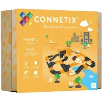 Connetix Magnetset – 16 Stück Teile – Rampen- und Kreuzungspaket - - One Size - Magnetspielzeug