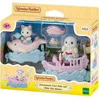 Sylvanian Families 5820 Pretpark speelset- op de golven glijden- inclusief 2 fluweelzachte speelfiguren