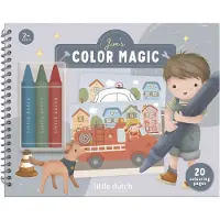 Little Dutch Jim & Friends - magisch knutselboek - 20 voorbedrukte pagina’s