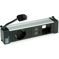 Bachmann POWER FRAME S 1xCEE7/3 1xCM, 1xUSB 22W 0,2m GST18