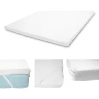 Mendler 6cm koudschuim matras topper -E63, topper matras topper matrasbeschermer ~ 180x200cm