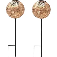 Lumisky Agadir - Solar Staande Led Buitenlamp - Tuinprikker - Set van 2