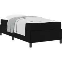 vidaXL Boxspring bed Zwart 80 x 200 cm Stof