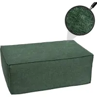 Mendler Ottomaan/accessoires voor bank HWC-O54, voetenbankje, chaise longue, stof/textiel, 300g/m², 38x97x70cm, groen
