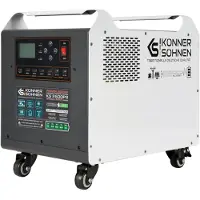 Könner&Sohnen KÖNNER & SÖHNEN stroomgenerator KS 2500PS (met ingebouwde LiFePO4-accubatterij, nominal vermogen 2500 Watt, accucapaciteit 2560 Wh, 1 onderdeel), efficiëntie 90%