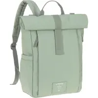 Lassig Wickeltasche - GRE Rolltop Up Backpack - Silber Green - - One Size - Wickeltaschen