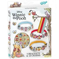 Totum Winnie de Poeh 3 armbandjes maken met 18 schuifbedels - speelgoed junior meisjes en jongens vanaf 3 jaar