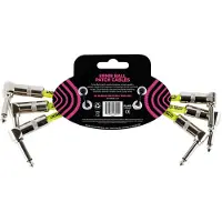 Ernie Ball P06050 6" Patch Cable 3 Pack Black