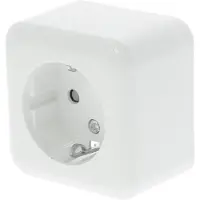 Q-Link Stopcontact | (Opbouw, Randaarde, Wit)