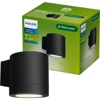 Philips Fylx Wandlamp - Buitenverlichting - GU10-Fitting - Weerbestendig: IP44 - Zwart - Modern design
