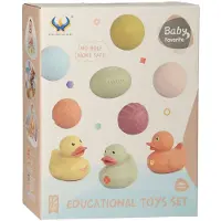 Lobbes Badspeelgoed Set Met Sensorische Badballen & Badeendjes Pastel
