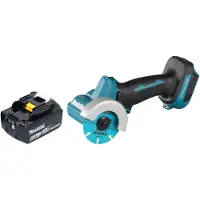 Makita DMC 300 G1 accu haakse slijper 18 V 76 mm borstelloos + 1x oplaadbare accu 6.0 Ah - zonder lader
