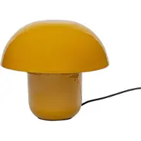 Kare Tafellamp Mushroom, geel / oranje, Woon-/ Eetkamer, metaal, Vintage, tafellamp