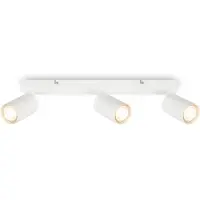 Briloner Tib - Plafondspots met 3 lichtpunten - spotjes met GU10 fitting - draaibar - kantelbaar - opbouwspots - 44 cm