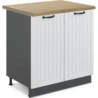 Vicco Fame-Line Wastafelkast – 80 cm, WB Eik Wit Landhuis