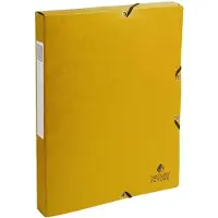 Exacompta Archiefdoos 50309E Geel Gewafeld glanskarton 25 x 33 cm 8 Stuks