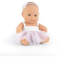 Miniland Babypop - Europees Meisje 21Cm - Met Vanillegeur - Waterdicht - 10 Maanden