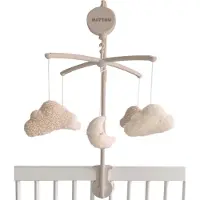 Nattou TEDDY Muziekmobiel - Maan Wolk - 65 cm - Beige Ecru