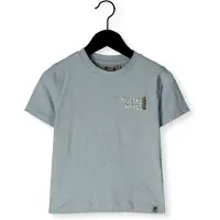 Daily7 T-shirt met backprint lichtblauw Jongens Katoen Ronde hals Backprint - maat 128