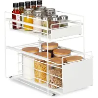 Relaxdays Ladeplank, Keuken organisatoren, Wit