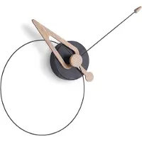 Nomon Pico Wandklok Black Oak