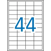 APLI afneembare witte etiketten ft 48,5 x 25,4 mm (b x h), 4.400 stuks, 44 per blad (3054)