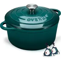 OVERMONT braadpan, geëmailleerd gietijzer, pan - braadpan 24 cm, geschikt voor de oven - met