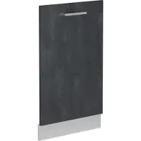 Vicco R-Line Vaatwasserfrontpaneel – 45 cm zonder werkblad Zwart beton