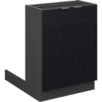 Vicco Keukeneiland Fame-Line Zwart gestreept 60 cm zonder werkblad, Model 50883