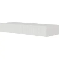 Selsey Kaptafel Vesper zwevend | Design hout wit 110x16x40 cm kaptafels | NADUVI