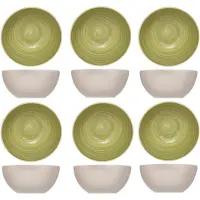 C&T Cosy & Trendy Turbolino Kom - Ø 14.5 cm - Groen - Set-6