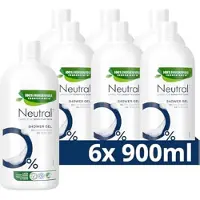 Neutral 6x Showergel Parfumvrij 900 Ml