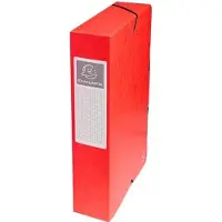 Exacompta Archiefdoos 50605E Rood Gewafeld glanskarton 25 x 33 cm 8 Stuks