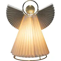 Konstsmide E14 Papieren Engel Lamp | 15W max 230V | 26x21cm | 5m aansluitsnoer | Witte kabel | On/off schakelaar | Voor binnen