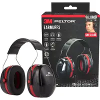 Peltor oorkappen PELTOR Optime III H540A, SNR 34 dB, gevoerde hoofdband, verstelbaar, zwart-rood
