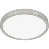 Eglo Plafonnière IP44 Fueva 6-Z rond - rvs - Ø 27,8cm