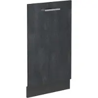 Vicco R-Line Vaatwasserfrontpaneel – 45 cm zonder werkblad Zwart beton