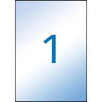 APLI Transparante etiketten formaat 210 x 297 mm (b x h) 100 stuks 1 per blad doos van 100 blad