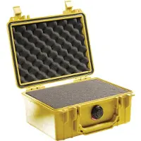Peli Case 1150 Koffer Klein geel zonder schuim