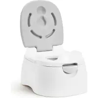 Munchkin Plaspotje - Arm & Hammer Multistage Potty - 3-in-1 potje - WC-bril voor zindelijkheidstraining - Opstapje, Trainingsring voor op de bril en Potje - Toiletbril voor kinderen