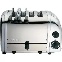 Dualit 2 x 2 combi toaster RVS | 4 sleuven