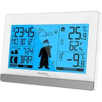 Technoline Weerstation - Inclusief outdoor sensor - Weervoorspelling - Wekker - Radiogestuurd - WS9612 wit